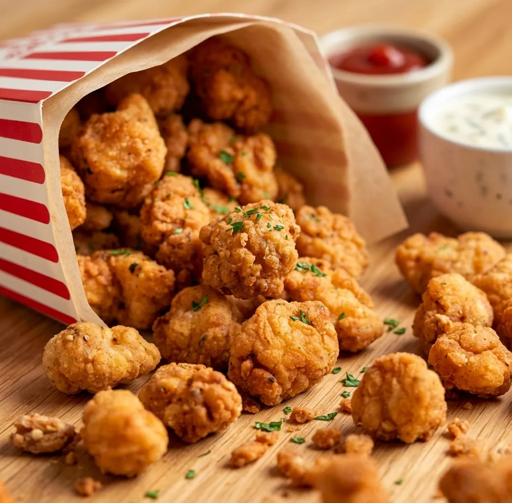Chicken popcorn bites at Side Chick'n Saskatoon